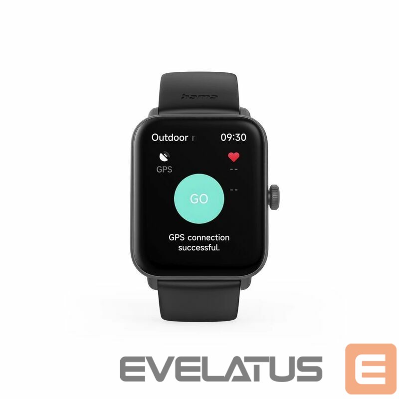 Nutikell Hama 6010 Smart Watch, GPS, TFT Display 1.65 Black