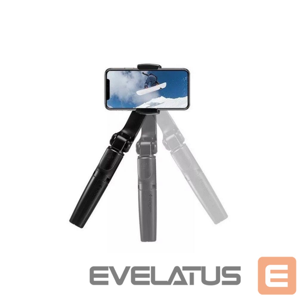 Kaameratarvik Spigen Spigen S610W Bluetooth Gimbal with Selfie Stick - Black