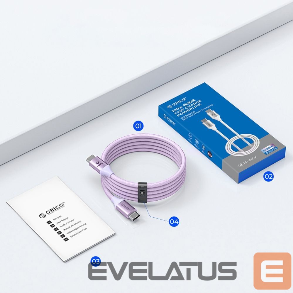 Kaabel Orico Violet \ 100 W