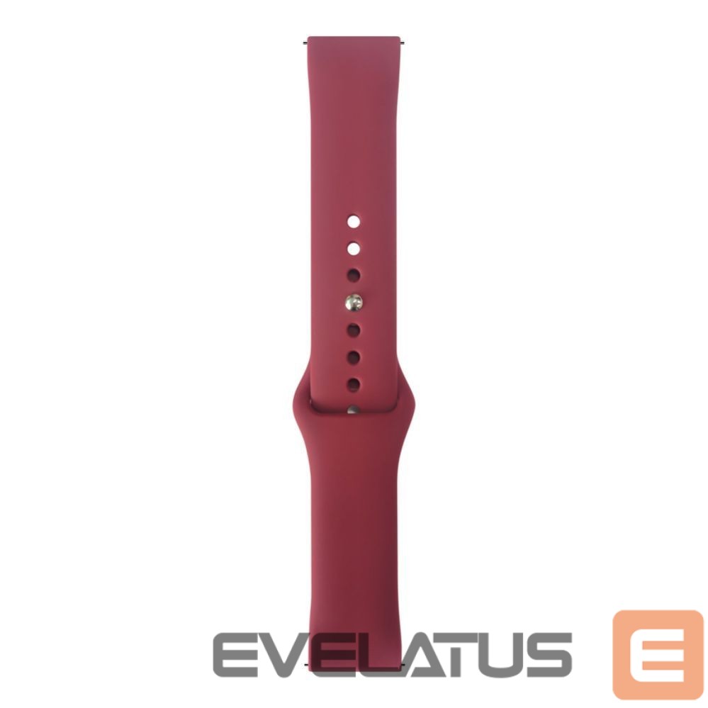Rihm Evelatus Evelatus Watch 20mm Silicone Loop Watch Straps (130mm M/L) Plum