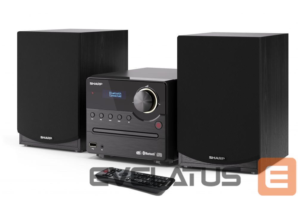 Interaktiivne lahendus Sharp XL-B517D(BK) Hi-Fi Micro System, CD/FM/USB/Bluetooth v5.0, Aux-in, 45W, Black