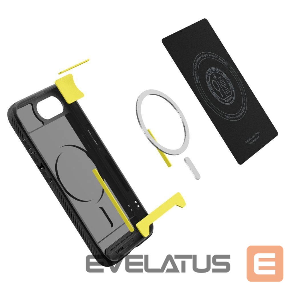 Tagakaaned Spigen Spigen Rugged Armor MagSafe case for iPhone 16e - black