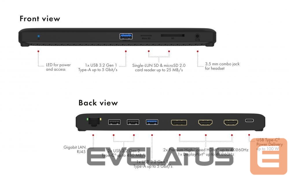 Arvutitarvikud Raidsonic ICY BOX IB-DK2116-C Multi-Docking St