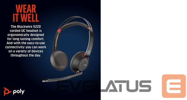 Arvutitarvikud HP HP Poly BW 5220 USB-C HS +3.5mmP USB-C/A