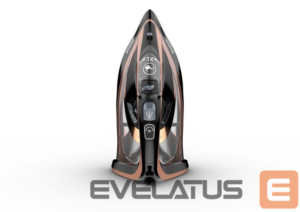 Triikrauad TEFAL Steam Iron FV9845 3200 W, Water tank capacity 350 ml, Continuous steam 60 g/min, Black/Rose Gold