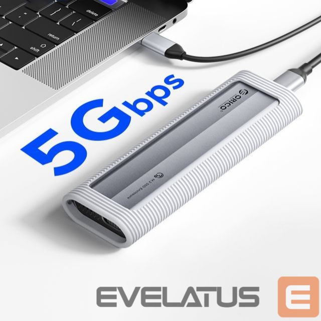 Muu arvutitarvik Orico Orico AXM2F M.2 SATA SSD USB-C 3.2 Disk Case - Gray