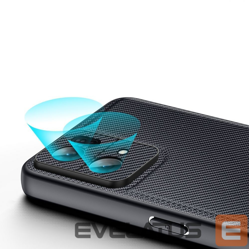 Tagakaaned Dux Ducis Dux Ducis Fino case cover covered with nylon material Oppo Reno7 Pro 5G black