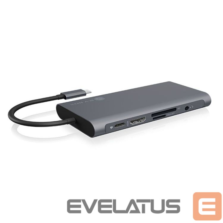 Juhtmevabad kõrvaklapid Raidsonic Icy Box IB-DK4040-CPD USB Type-C DockingStation with two video interfaces
