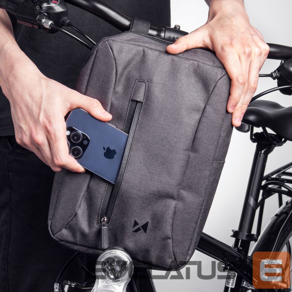 Jalgratta tarvik Wozinsky Wozinsky WSB6GR Scooter Handlebar Sports Bag with Shoulder Strap 5L - Gray