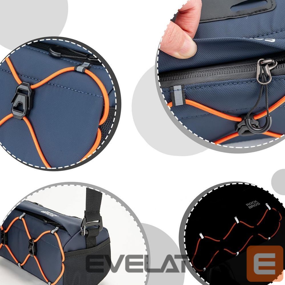 Jalgratta tarvik Rockbros Rockbros 30110054002 bicycle handlebar bag 2.2 l - blue