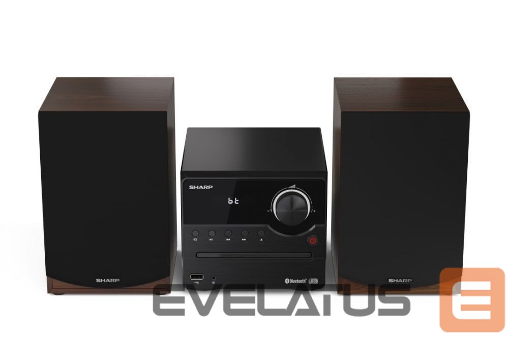 Interaktiivne lahendus Sharp XL-B512(BR) Hi-Fi Micro System, CD/FM/USB/Bluetooth v5.0, 45W, Brown