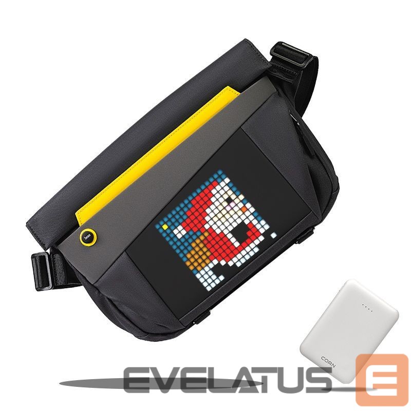 Kotid ja portfellid Divoom Pixoo sling bag V Premium Weather proof with Led Pixel Art Display & App Control Black