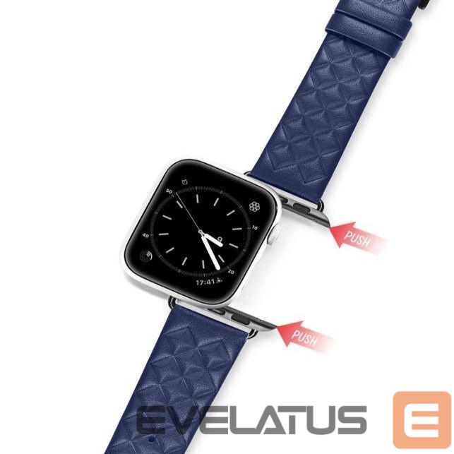 Rihm Dux Ducis trap Leather Watch 7 Band 7/6/5/4/3/2 / SE (45/44 / 42mm) Wristband Bracelet Genuine Leather Bracelet Blue