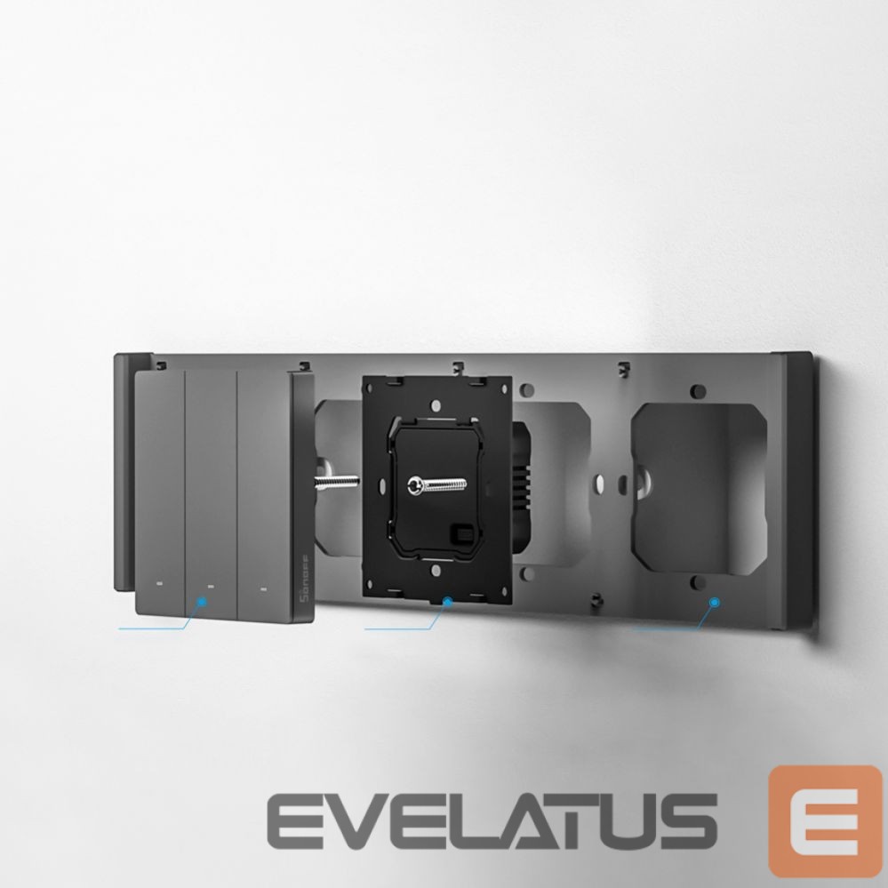 Nutikas seade Sonoff Sonoff Quadruple Mounting Frame for Installing M5-80 Wall Switches