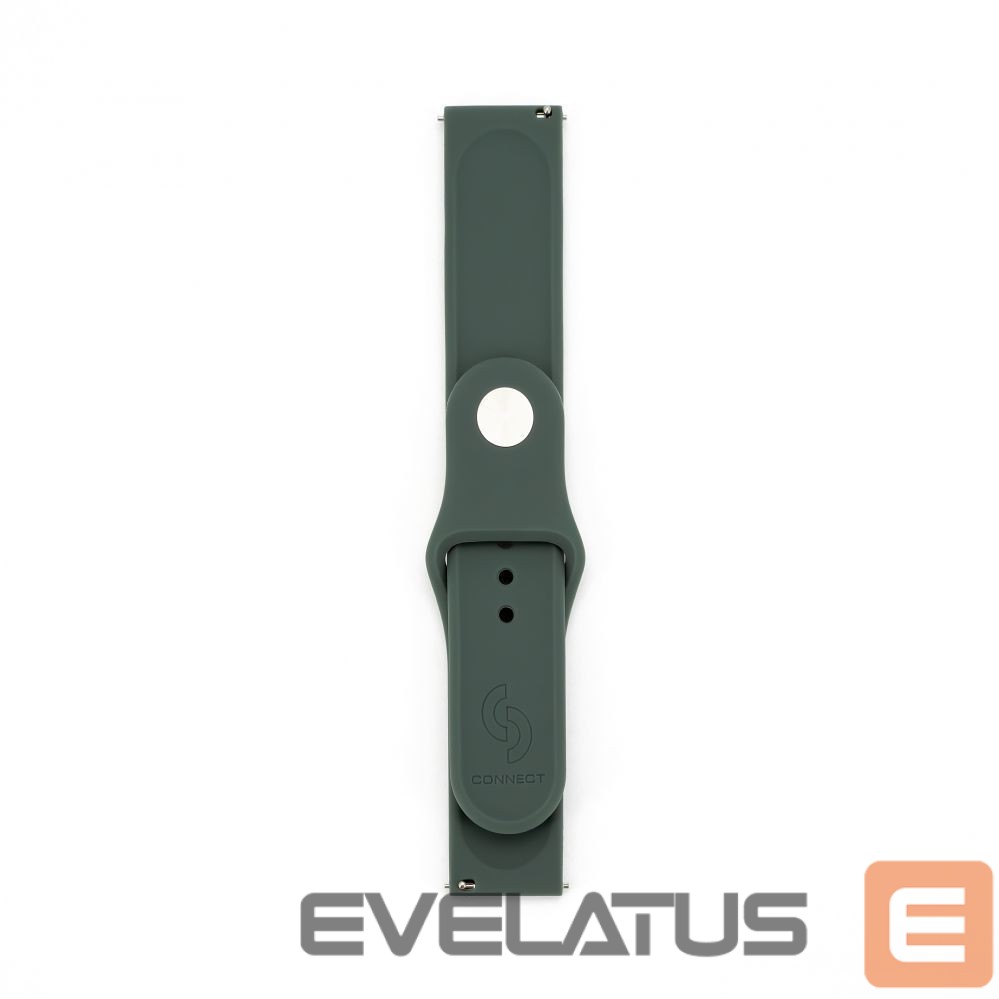 Rihm Connect 20mm Silicone Loop Watch Strap (S/M 110mm) Olive