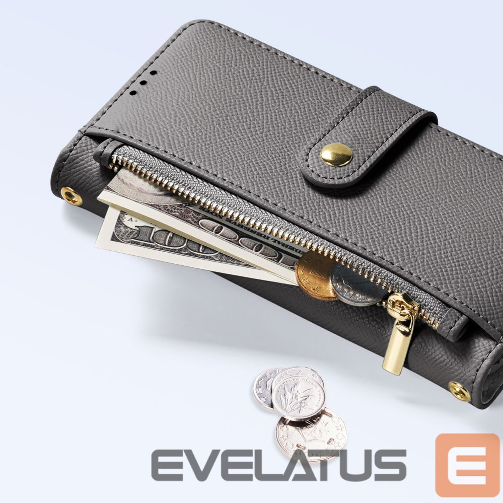 Tagakaaned Dux Ducis Dux Ducis Lawa Leather Case for iPhone 15 Pro - Gray