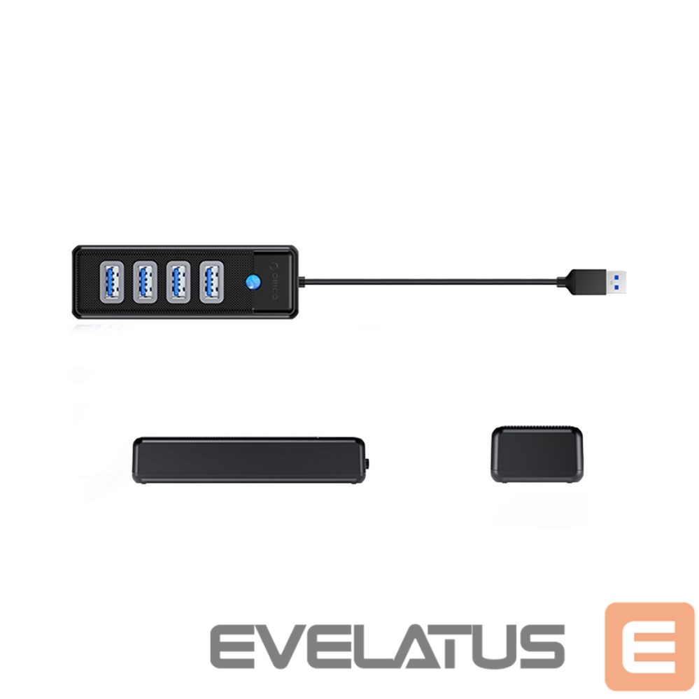 Üleminek Orico Black \ 4 ports