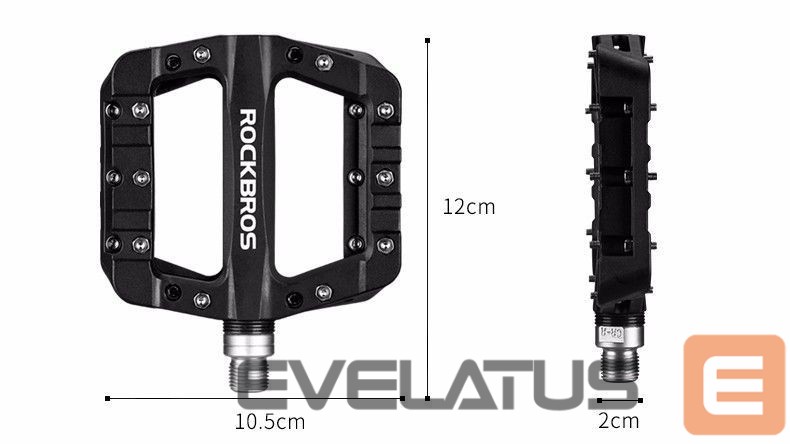 Jalgratta tarvik Rockbros Rockbros 2017-12CBK Nylon Bicycle Pedal Set - Black