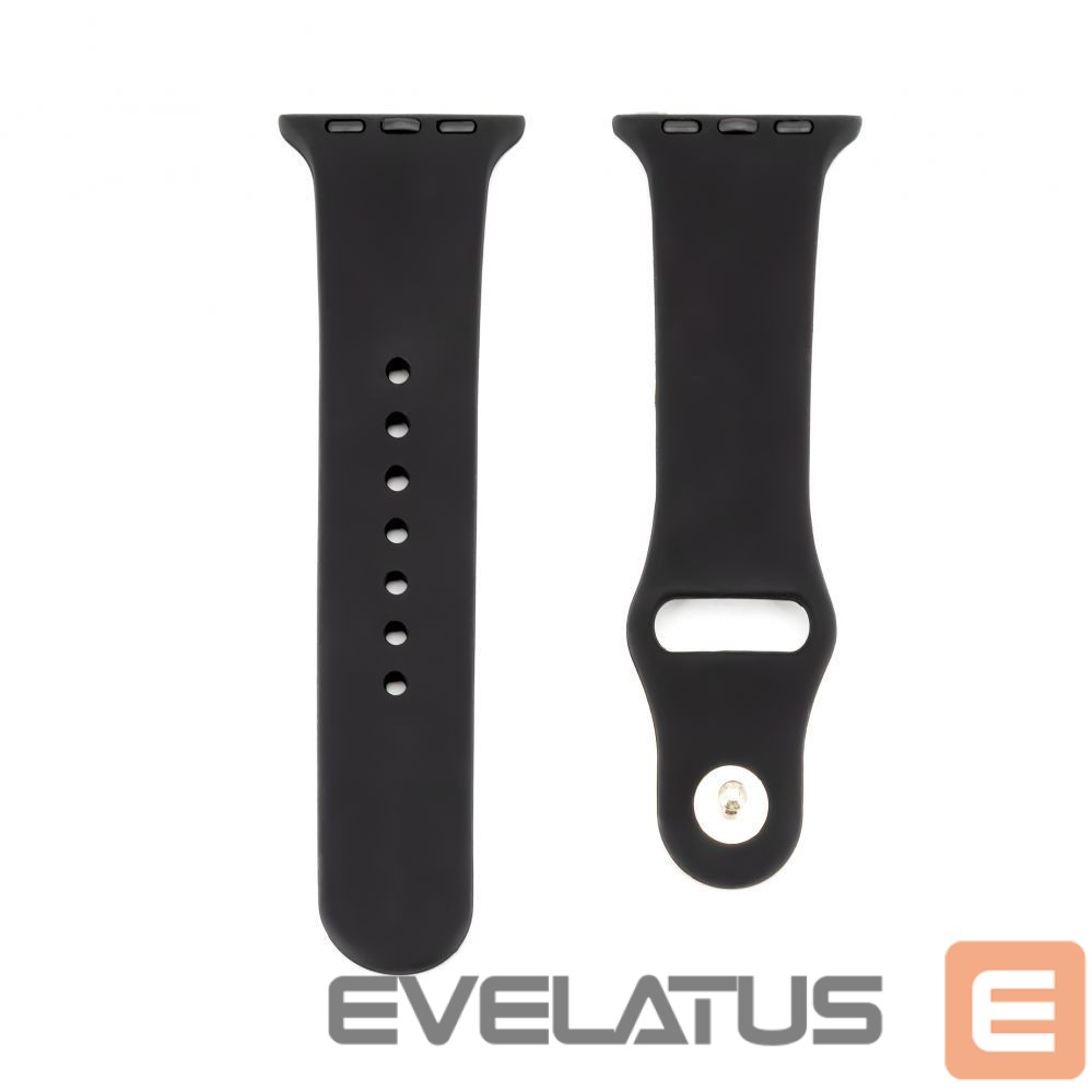 Rihm Connect Watch 38/40/41mm Silicone Loop Watch Strap (132mm M/L) Black