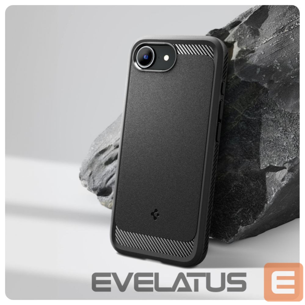 Tagakaaned Spigen Spigen Rugged Armor MagSafe case for iPhone 16e - black