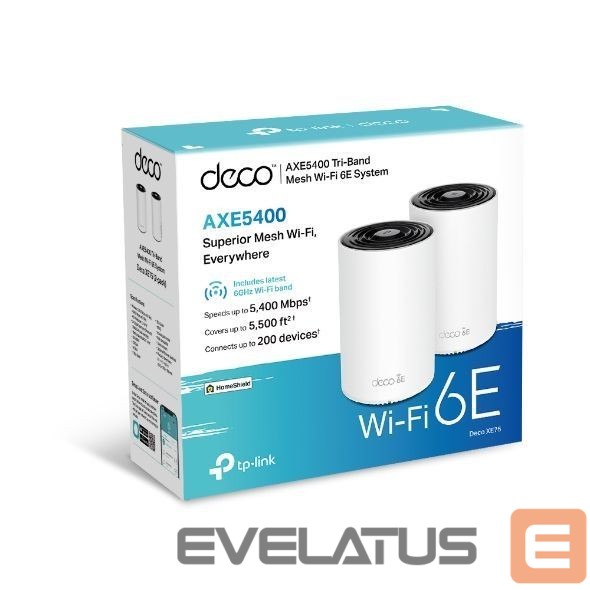 Ruuterid TP-Link WRL MESH ROUTER 5400MBPS/DECO XE75(2-PACK)