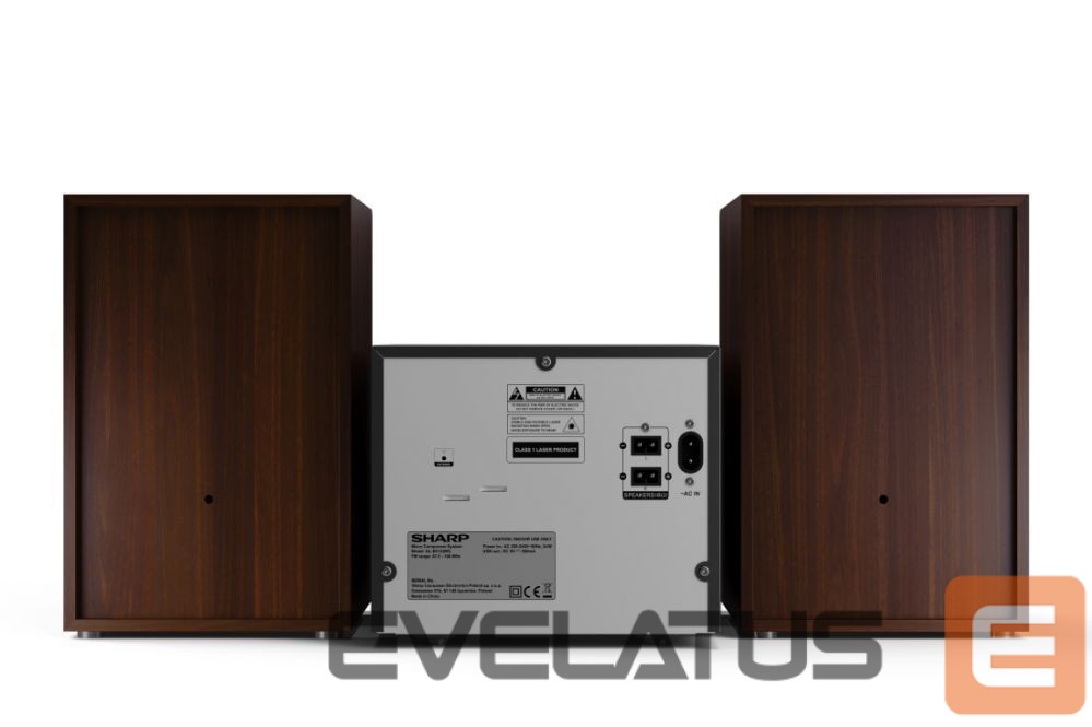 Interaktiivne lahendus Sharp XL-B512(BR) Hi-Fi Micro System, CD/FM/USB/Bluetooth v5.0, 45W, Brown