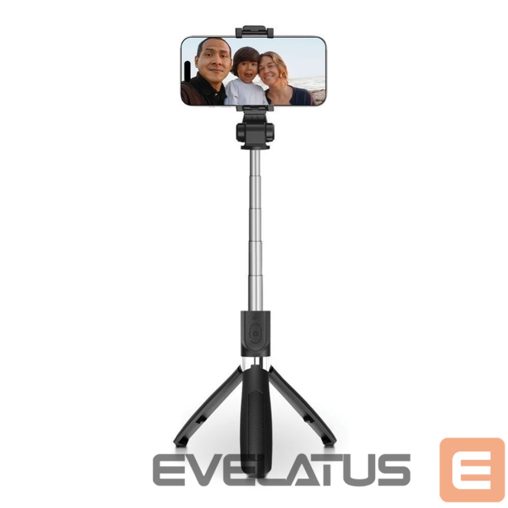 Kaameratarvik Tech-Protect Tech-Protect L01S Bluetooth Selfie Stick with Tripod up to 70cm - Black