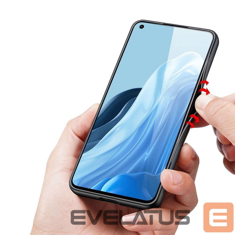 Tagakaaned Dux Ducis Dux Ducis Fino case cover covered with nylon material Oppo Reno7 Pro 5G black