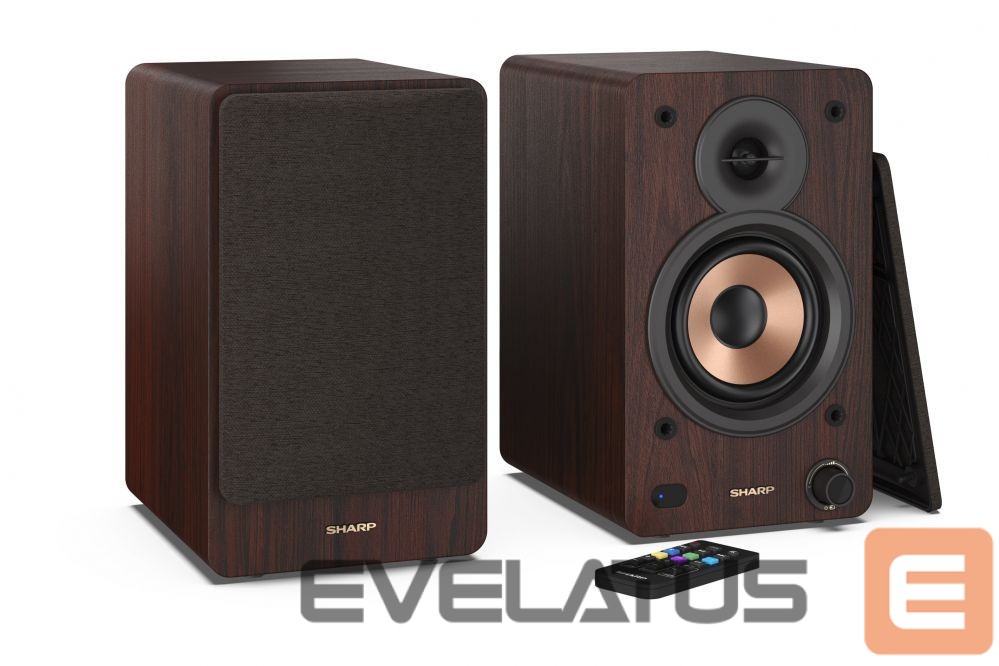 Arvutikõlarid Sharp CP-SS30 Bookshelf Speakers, Brown