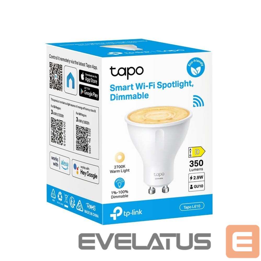Nutikas seade TP-Link LIGHT BULB GU10 2.9W 350LM/TAPO L610