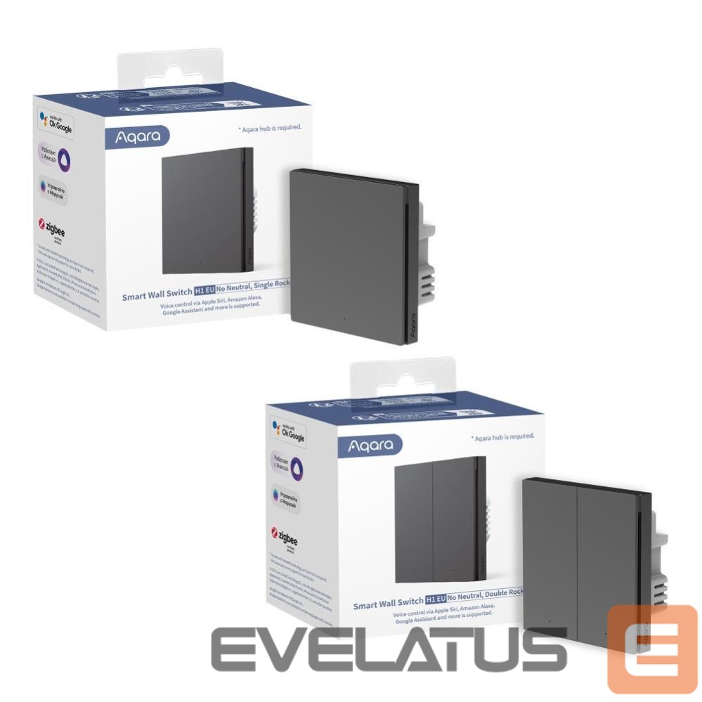 Nutikas seade AQARA SMART HOME WRL SWITCH/SINGLE WS-EUK01 GREY