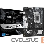 Intel protsessori emaplaat Asrock  Mainboard||Intel H610|LGA1700|Micro-ATX|Memory DDR4|Memory slots 2|1xPCI-Express 3.0 1x|1xPCI-Express 4.0 16x|1xM.2|2xHDMI|4xUSB 2.0|2xUSB 3.2|1xPS/2|1xRJ45|3xAudio port|H610M-H2/M.2 