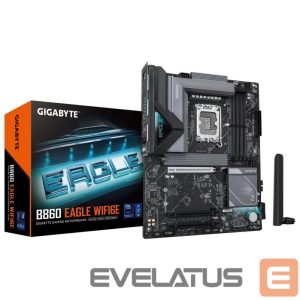 Intel protsessori emaplaat Gigabyte  Mainboard||Intel B860 Express|LGA1851|ATX|Memory DDR5|Memory slots 4|3xPCI-Express 16x|3xM.2|1xHDMI|1xDisplayPort|1xAudio-In|1xAudio-Out|1xMicrophone|4xUSB 2.0|1xUSB 3.2|1xUSB-C|1xPS/2|1xRJ45|B860EAGLEWIFI6E1.0 