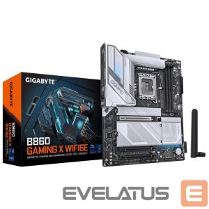 Intel protsessori emaplaat Gigabyte  Mainboard||Intel B860 Express|LGA1851|ATX|Memory DDR5|Memory slots 4|1xPCI-Express 16x|2xM.2|1xHDMI|1xDisplayPort|1xAudio-In|1xAudio-Out|1xMicrophone|5xUSB 2.0|3xUSB 3.2|1xUSB-C|1xRJ45|B860GAMINGXWIFI6E1.0 
