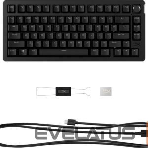 Arvuti klaviatuur HyperX  KEYBOARD ALLOY RISE 75 S BLACK/7G7A4AA#ABA 