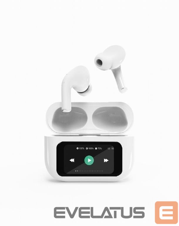 Kõrvaklapid Gembird HEADSET BLUETOOTH/WHITE TWS-LCD-ANC-01-W