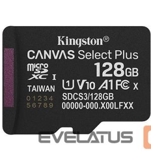 Muu arvutitarvik Kingston  MEMORY MICRO SDXC 128GB UHS-I/SDCS3/128GBSP 