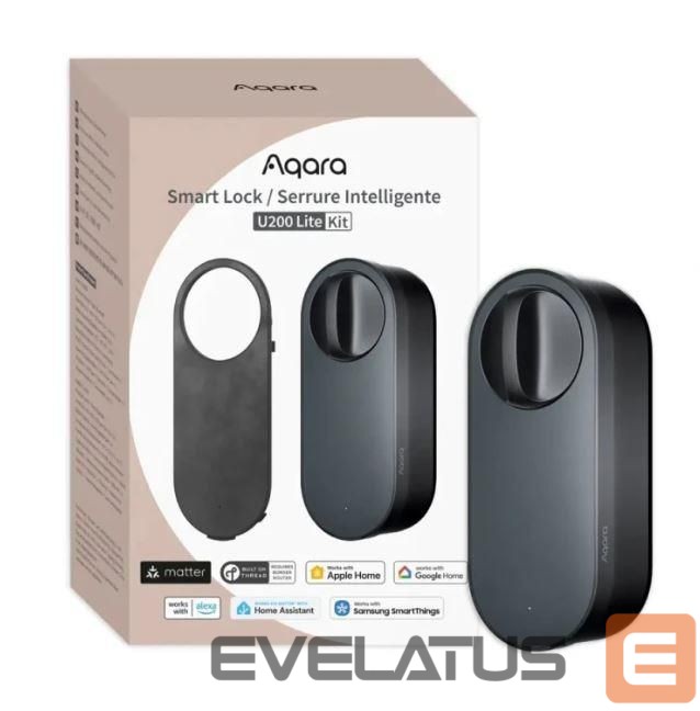 Nutikas seade AQARA SMART HOME LOCK U200 LITE KIT/BLACK EL-D03D-B