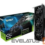 Graafikakaart / ideokaardid Palit  Graphics Card||NVIDIA GeForce RTX 5070|12 GB|GDDR7|192 bit|PCIE 5.0 16x|Triple slot Fansink|NE75070S19K9-GB2050S 