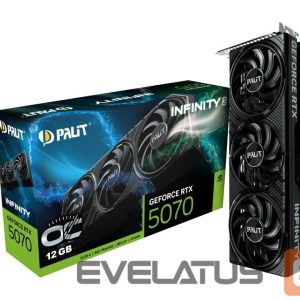 Graafikakaart / ideokaardid Palit  Graphics Card||NVIDIA GeForce RTX 5070|12 GB|GDDR7|192 bit|PCIE 5.0 16x|Triple slot Fansink|NE75070S19K9-GB2050S 