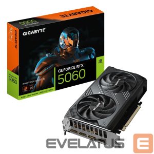 Graafikakaart / ideokaardid Gigabyte  Graphics Card||NVIDIA|GeForce RTX 5060|2512 MHz|8 GB|GDDR7|128 bit|PCI Express 5.0|Active|GV-N5060WF2MAXOC-8GD 