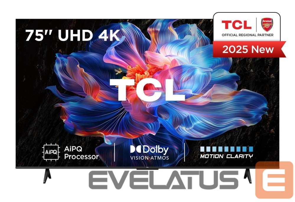 Televiisorid TCL TV Set||75 "|4K Ultra HD|3840 x 2160 pixels|Flat|16:9|DLED|75V6C