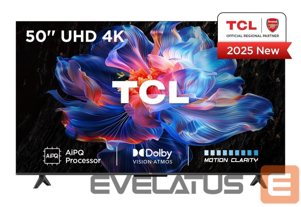 Televiisorid TCL TV Set||50 "|4K Ultra HD|3840 x 2160 pixels|Flat|16:9|DLED|50V6C