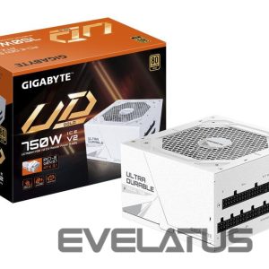 Toiteplokk Gigabyte  Power Supply||UD750GM PG5 ICE|ATX 3.1|750 Watts|Efficiency 80 PLUS GOLD|PFC Active|MTBF 100000 hours|GP-UD750GMPG5ICE 