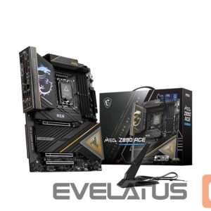 Intel protsessori emaplaat MSI  Mainboard||Intel Z890|LGA1851|ATX|Memory DDR5|Memory slots 4|3xPCI-Express 16x|5xM.2|1xHDMI|1xAudio-In|1xAudio-Out|11xUSB 3.1|2xUSB-C|2xUSB-C w/Thunderbolt|1xOptical S/PDIF|1xRJ45|MEGZ890ACE 