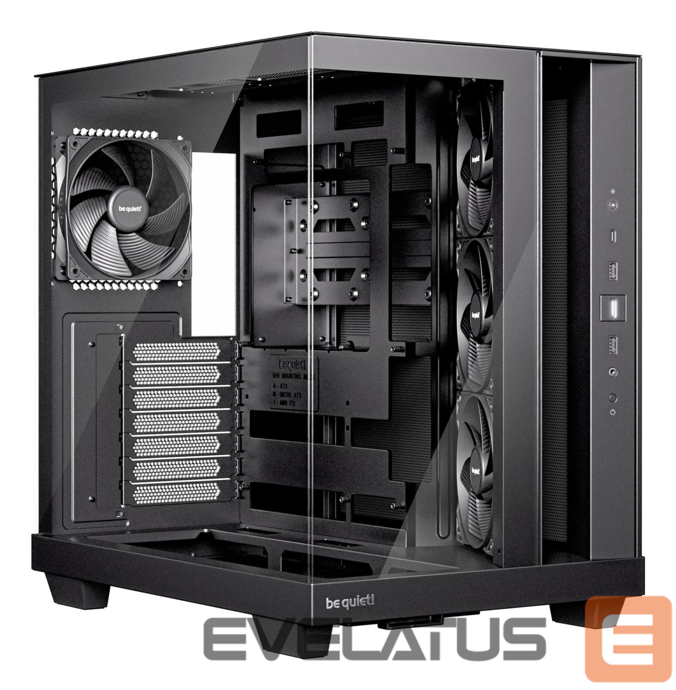 Arvuti korpus BE QUIET Case||ATX/micro ATX/Mini-ITX|Black|Midi Tower|PC|BGW83