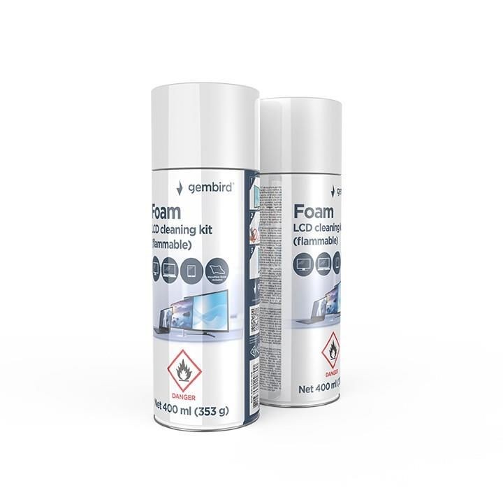 Köögi jaoks Gembird CLEANING KIT LCD FOAM 400ML/CK-LCD-08
