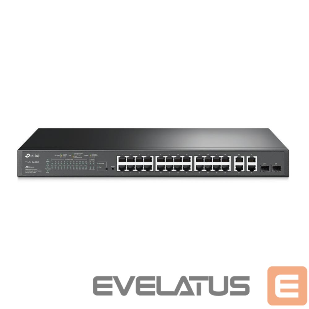 Võrgulülitid TP-Link Switch||SL2428P|Rack|PoE+ ports 24|250 Watts|SL2428P