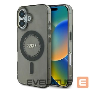 Muu telefoni lisavarustus Guess  Guess IML Rhinestones MagSafe iPhone 16 Case - Black 