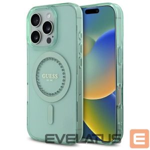 Muu telefoni lisavarustus Guess  Guess IML Rhinestones MagSafe iPhone 16 Pro Max Case - Green 